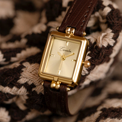 Women’s Retro Luxury Small Square Watch