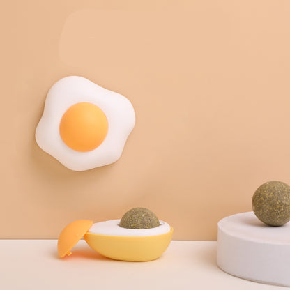 Catnip Ball Toy – Interactive Edible Silvervine Chew, Teeth Cleaning & Energy Boost for Cats