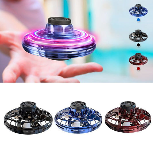 Mini LED UFO Drone – Fingertip Spinner & Flying Toy for Kids