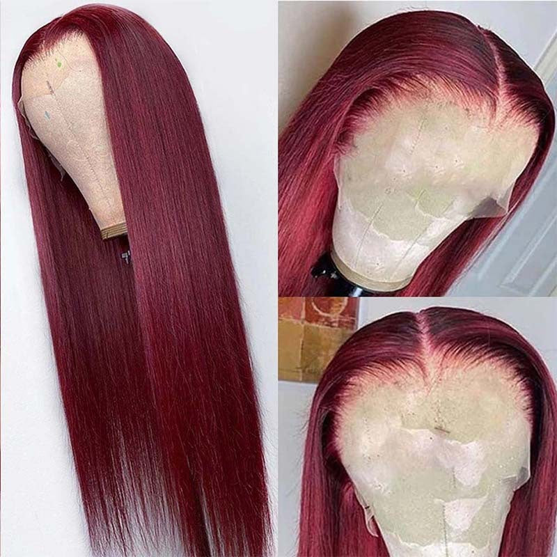 Long Straight Front Lace Wig – Full Headgear Smooth Hair