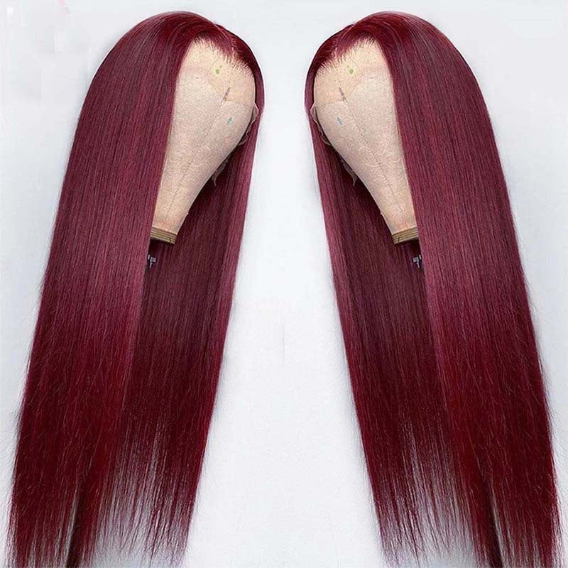 Long Straight Front Lace Wig – Full Headgear Smooth Hair