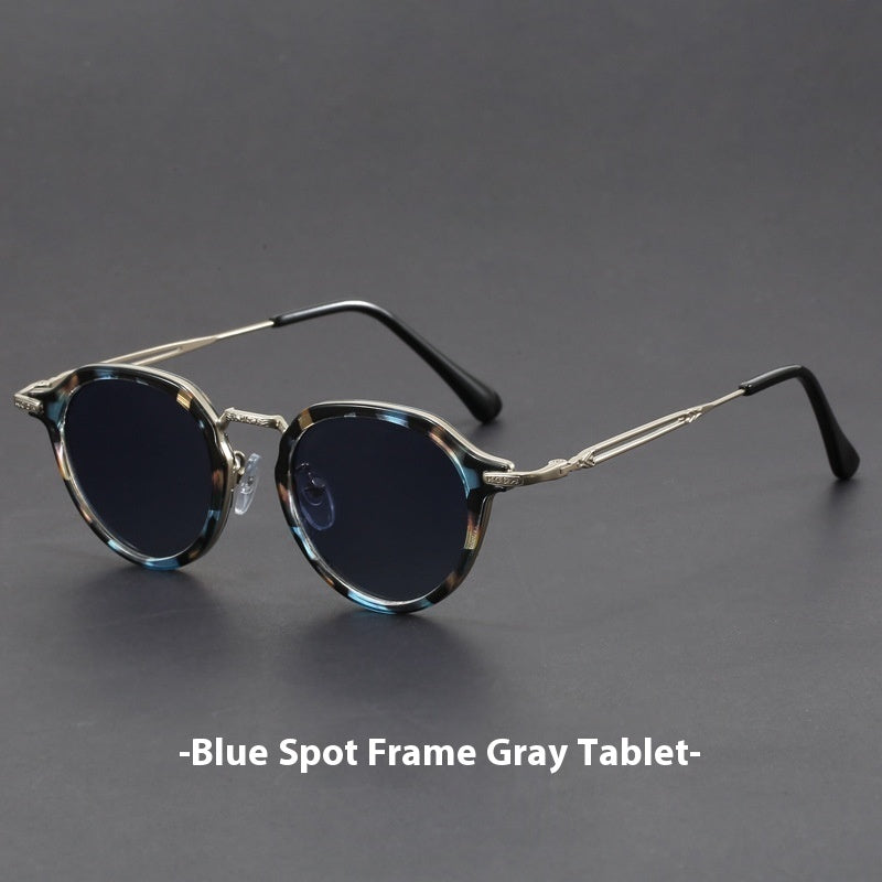 Metal Circle Frame Sunglasses UV Men And Women Sun Glasses