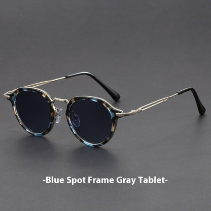 Metal Circle Frame Sunglasses UV Men And Women Sun Glasses