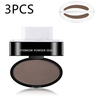 Eyebrow Powder Stamp & Stencil Kit Waterproof Makeup