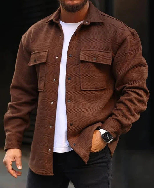 Men’s Polo Collar Work Coat