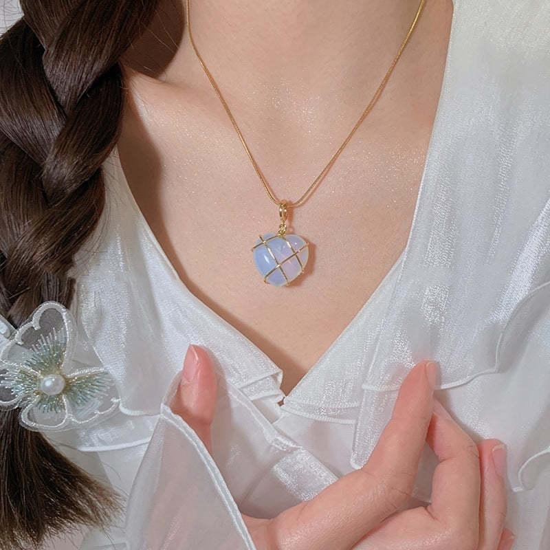 Moonstone Princess Love Necklace