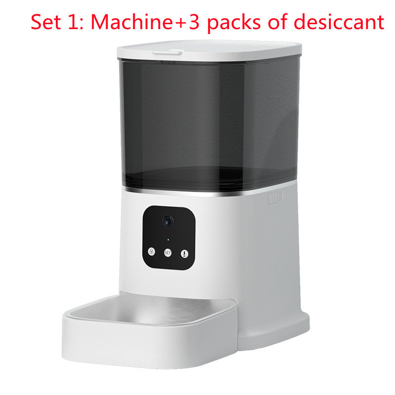 Smart Automatic Pet Feeder – Large Capacity WiFi Food Dispenser with Voice Recording, Timer & App Control for Cats & Dogs