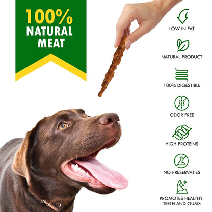 Dog Rawhide Sticks with Chicken – Grain-Free Natural Chew Treats