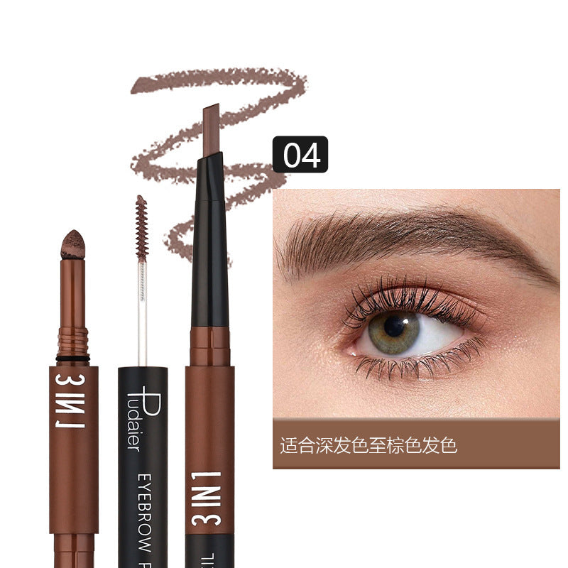 3-in-1 Triangle Waterproof Brow Pencil