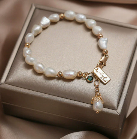 Zircon Pearl Bracelet – Fashion Luxury Jewelry