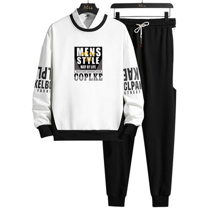 Men’s Casual Sports Sweater & Pants Set – Long Sleeve Outfit