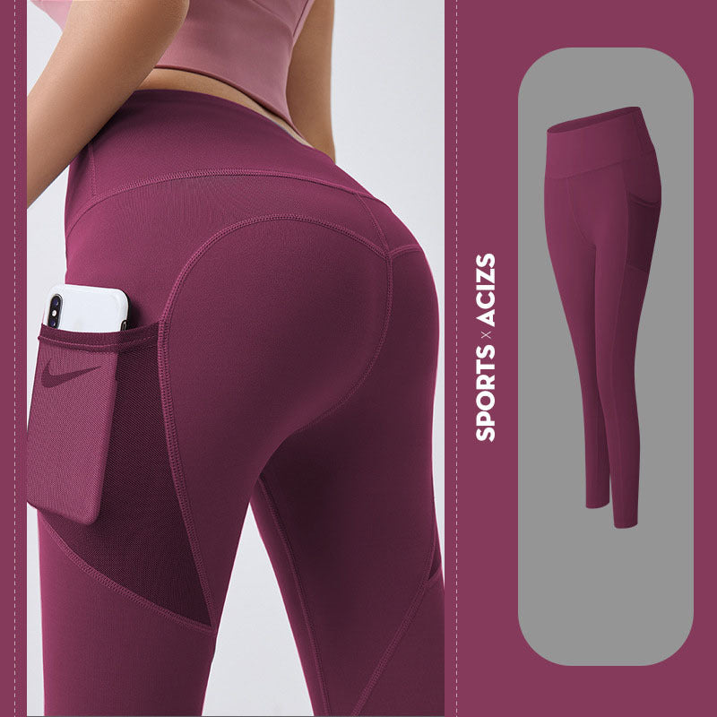 Women's Yoga Pants with Pockets – High Waist Tummy Control Leggings