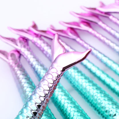 11Pcs Mermaid Makeup Brushes Set