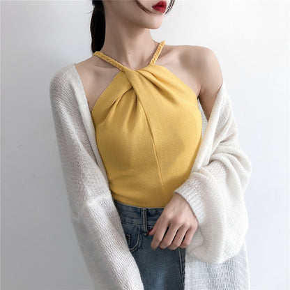 Women’s Off Shoulder Knitted Camisole
