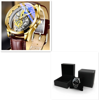 Luxury Skeleton Automatic Quartz Men’s Watch