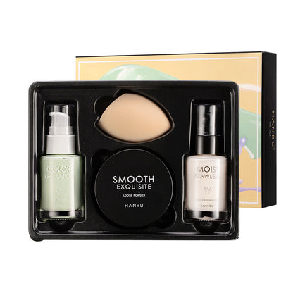 4-Piece Makeup Set with Powder