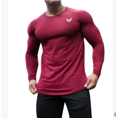 Men’s Long Sleeve Sports Shirt – Loose Fit Quick Dry Training Top