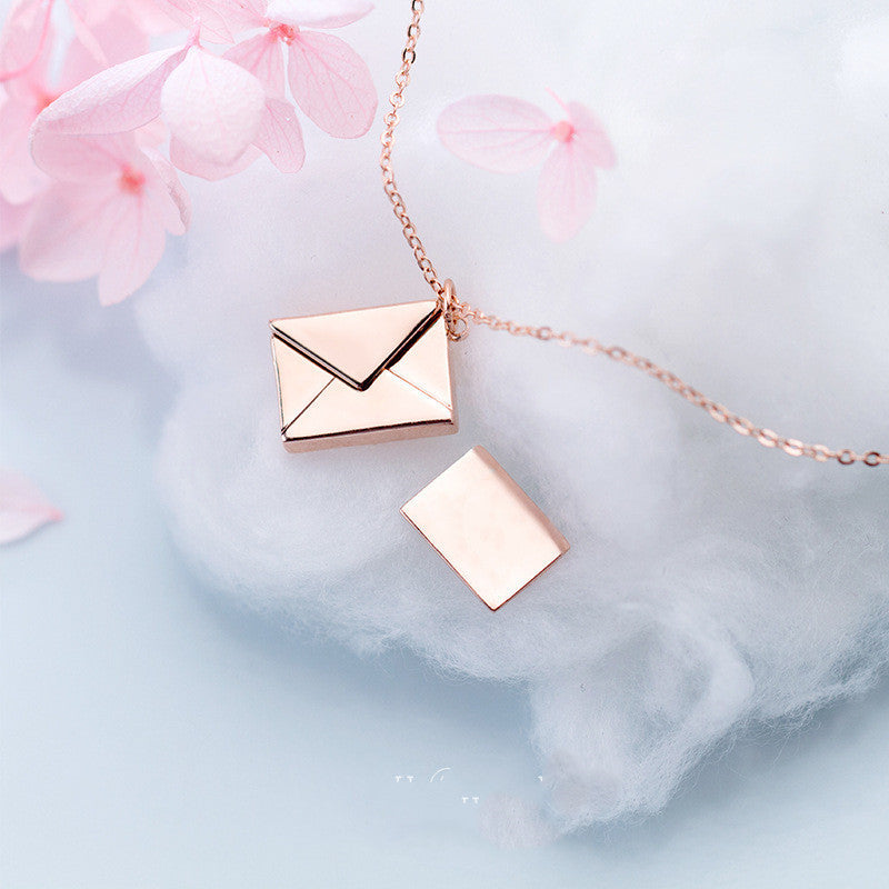 Fashion Envelope Necklace – Romantic Gift for Her
