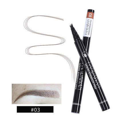 4-Head Liquid Eyebrow Pencil – Multi-Function Tattoo Brow Pencil