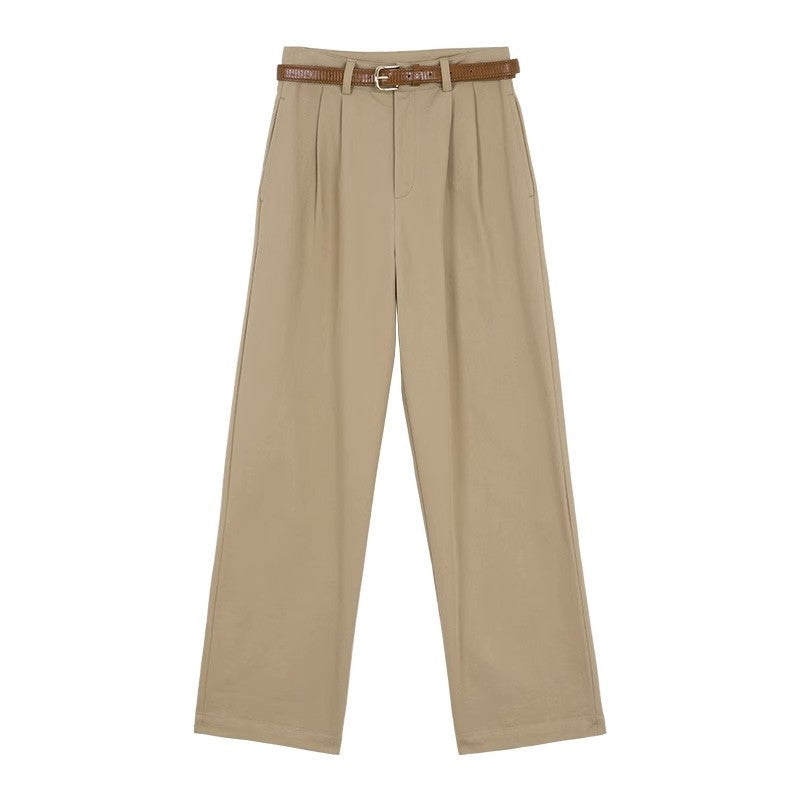 French Retro High Waist Casual Pants