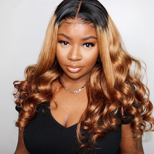 Ombre Colorful Lace Front Human Hair Wig – Remy