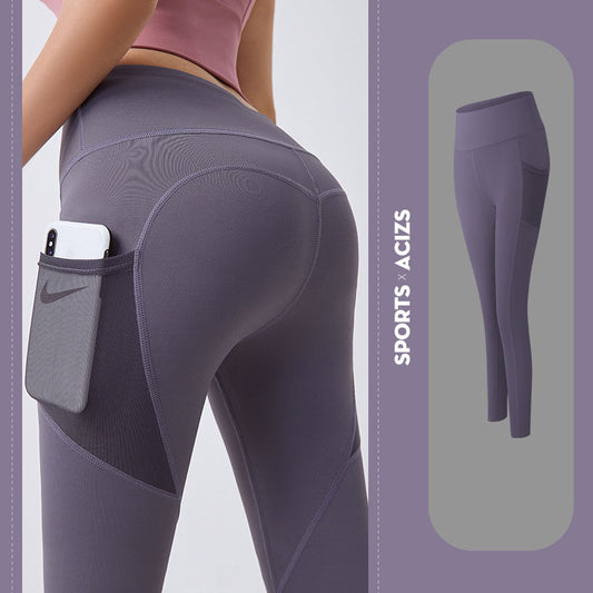 Women's Yoga Pants with Pockets – High Waist Tummy Control Leggings