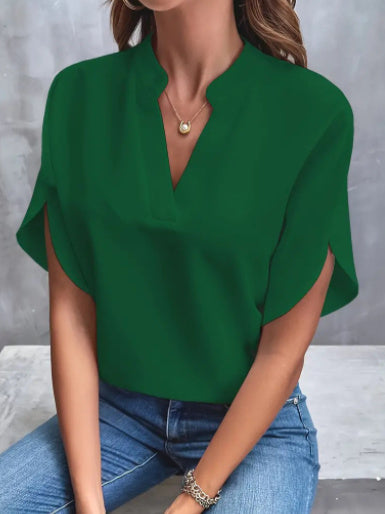Women’s Summer V-Neck Chiffon Shirt