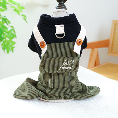 Corduroy Pet Clothes – Cozy Dog & Cat Outfit