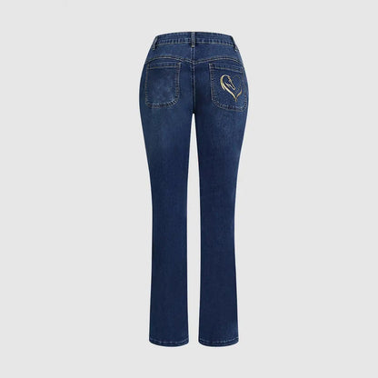 Women’s High-Waist Wide-Leg Vintage Wash Jeans