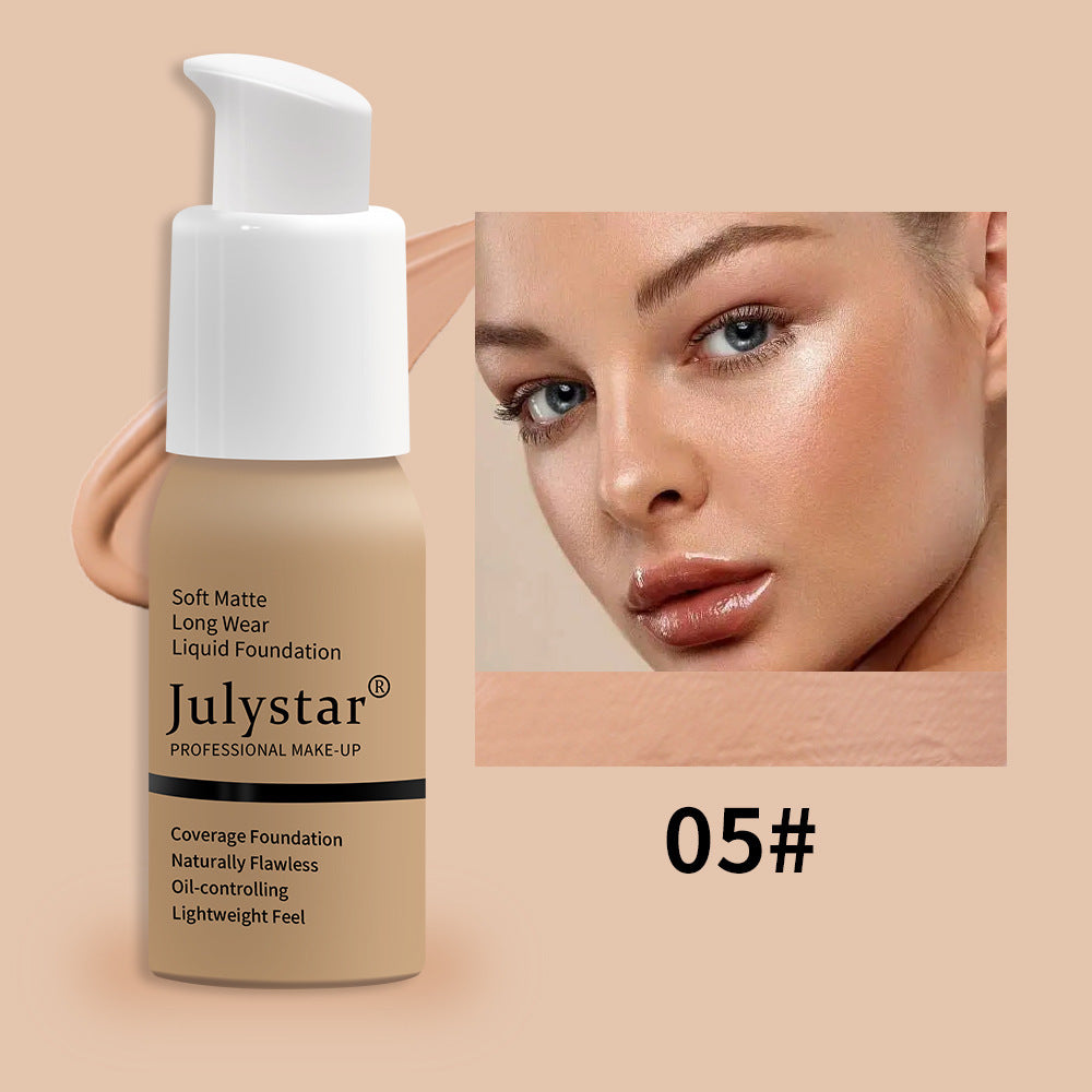 "Waterproof Liquid Foundation Concealer Long Lasting Makeup"