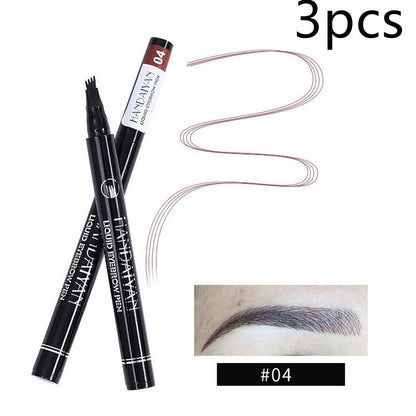 4-Head Liquid Eyebrow Pencil – Multi-Function Tattoo Brow Pencil