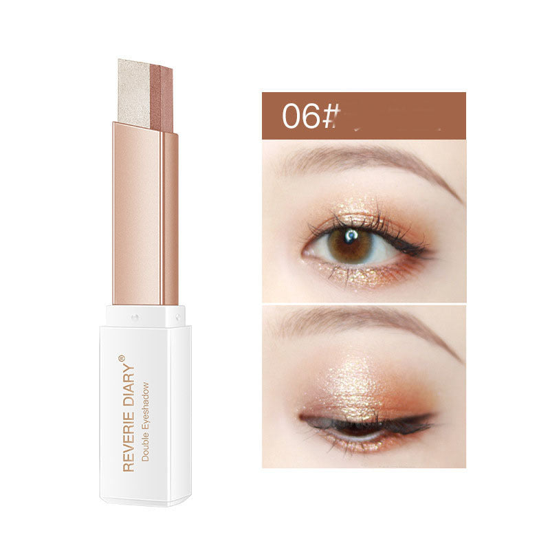 Lazy Eyeshadow Stick – Double Color Shimmer Waterproof