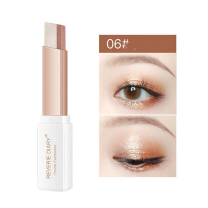 Lazy Eyeshadow Stick – Double Color Shimmer Waterproof