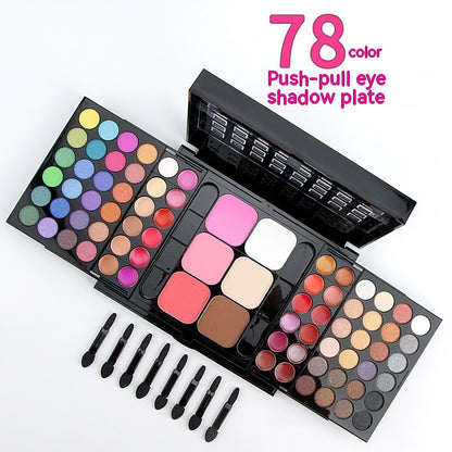 78-Color Makeup Set – Powder & Lipstick