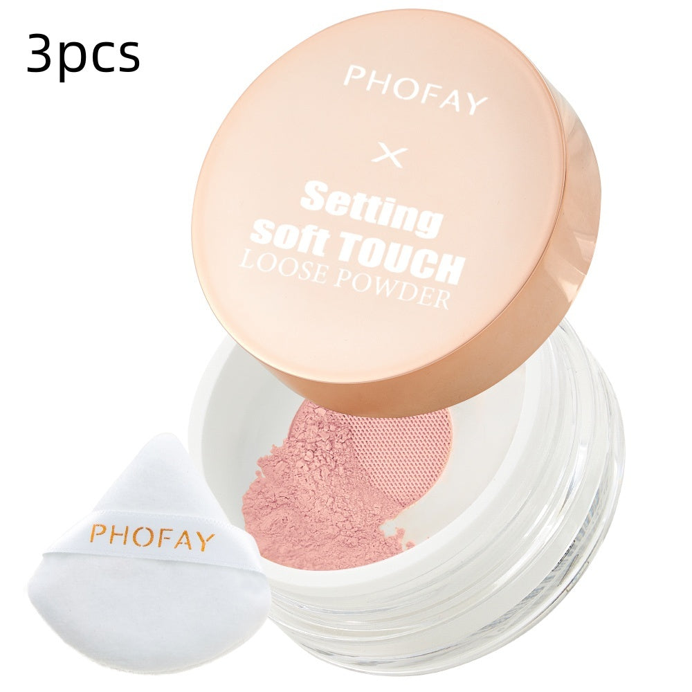 "PHOFAY Soft Touch Loose Setting Powder Makeup"