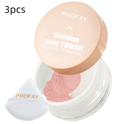 "PHOFAY Soft Touch Loose Setting Powder Makeup"
