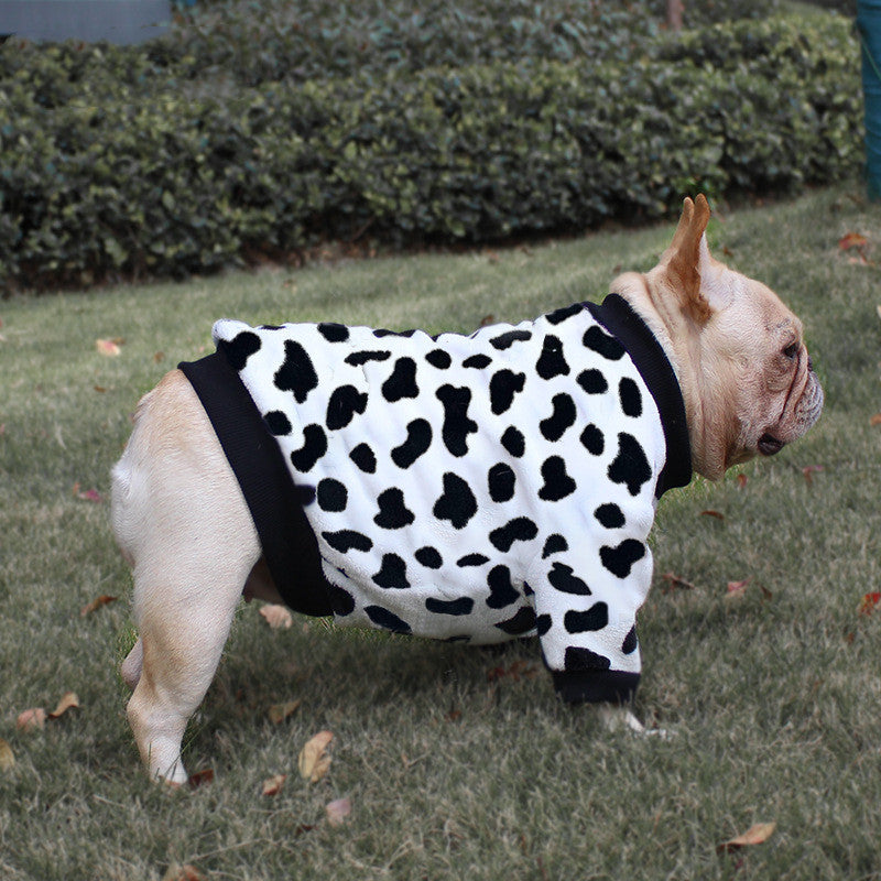 French Dog Pajamas – Warm Winter Clothes for Corgi & Small Pets