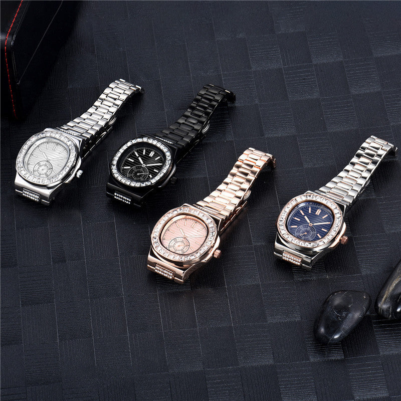 Luxury Alloy Diamond Watch