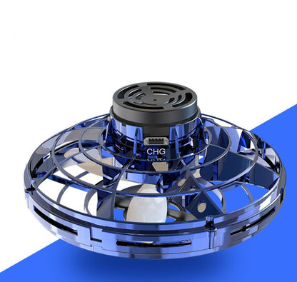 Mini LED UFO Drone – Fingertip Spinner & Flying Toy for Kids