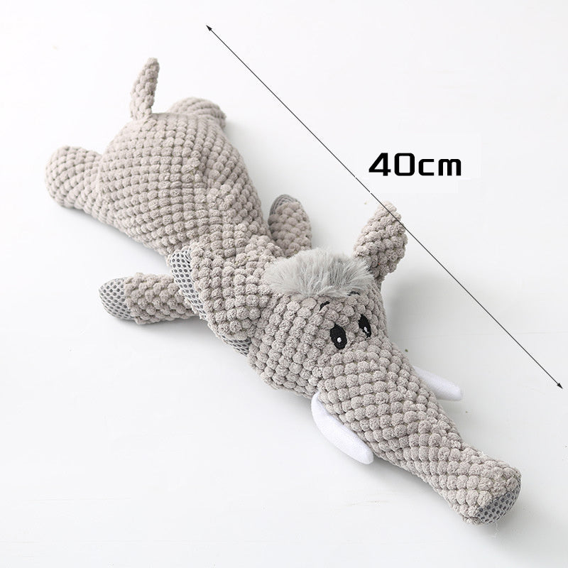 Plush Puppy Chew Toy with Squeaker for Small Dogs