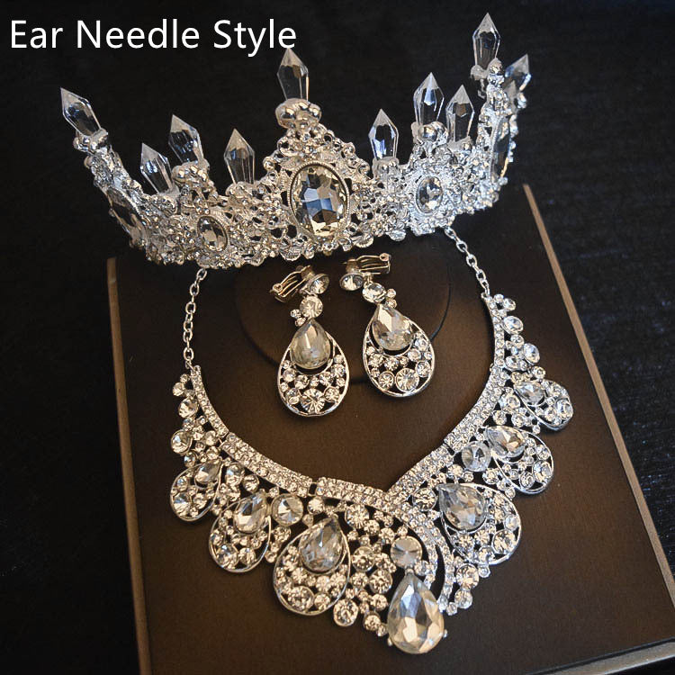 Bridal Flower Headdress Jewelry Set
