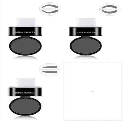 Eyebrow Powder Stamp & Stencil Kit Waterproof Makeup
