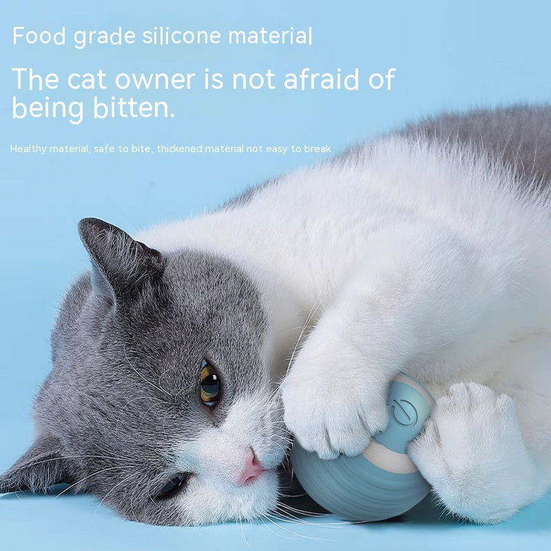 Automatic Bouncing Rolling Cat Toy Ball – Smart Self-Moving Interactive Toy for Kittens & Indoor Cats