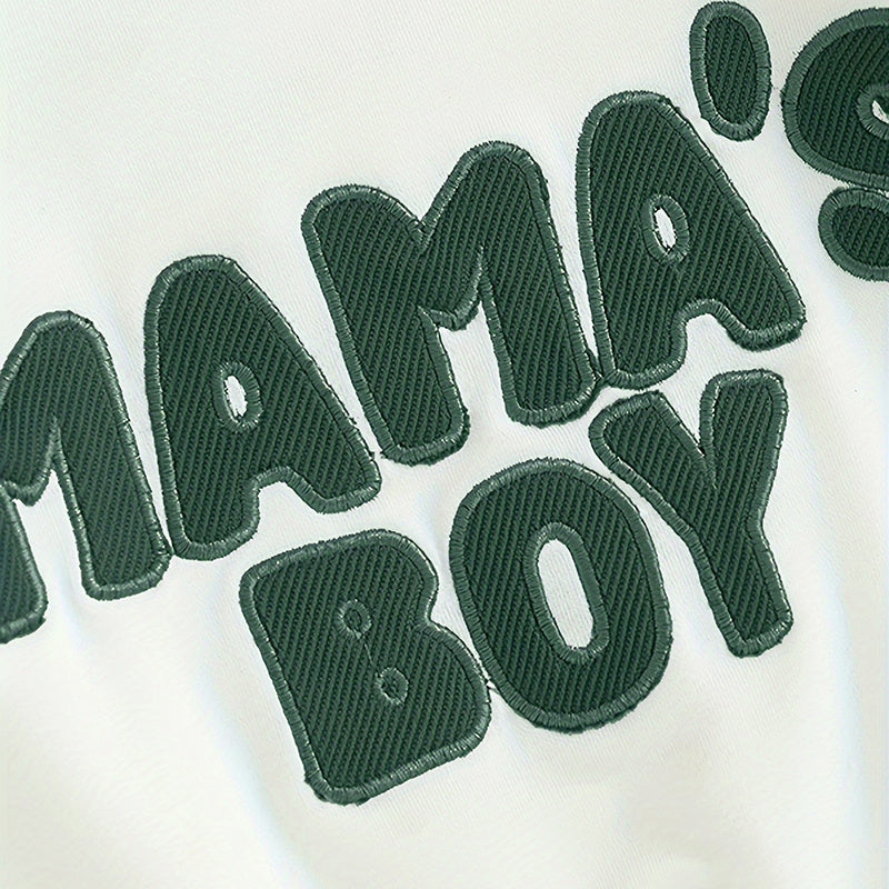 Toddler Boy “Mama’s Boy” Sweatshirt & Pants Outfit Set