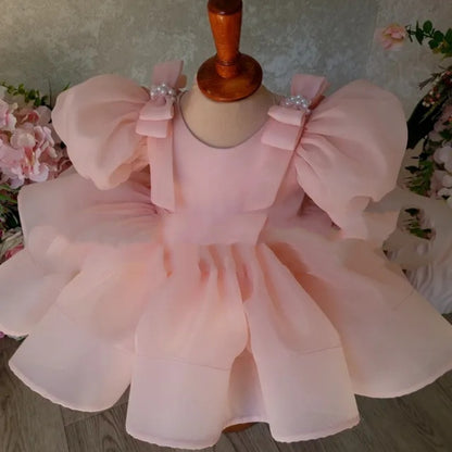 Flower Girl Puffy Princess Dress – Baby & Little Girls