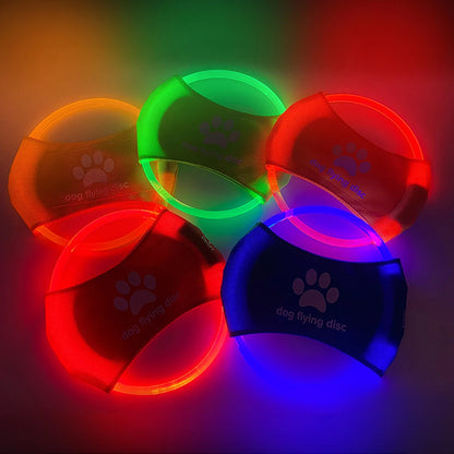 LED Glowing Dog Flying Disc Toy