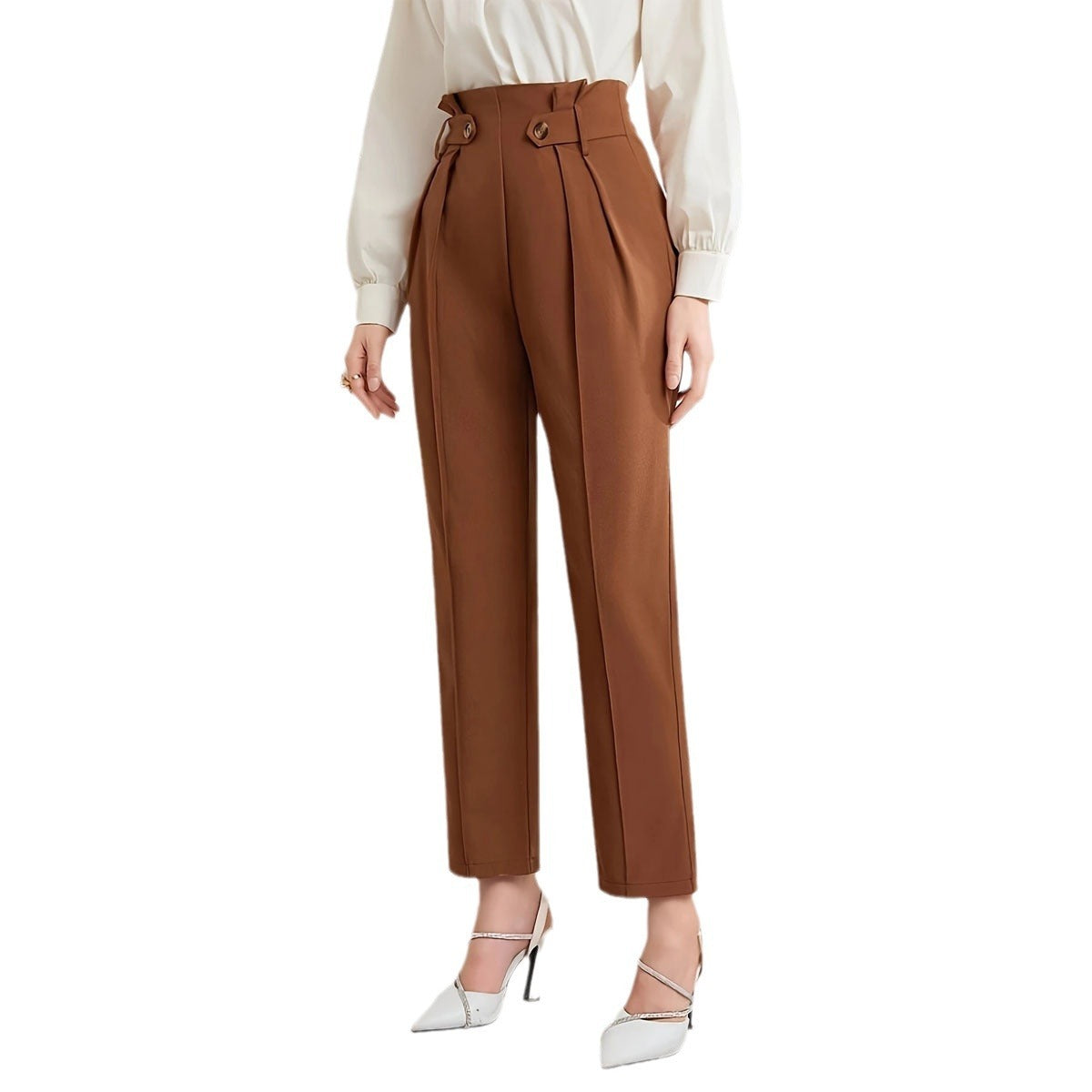 Women’s Straight Ankle Pants – Casual & Work Trousers