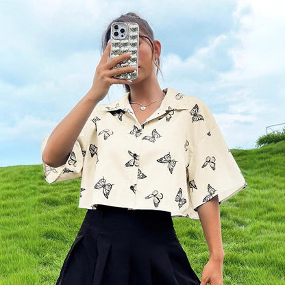 Women’s Butterfly Print Shirt
