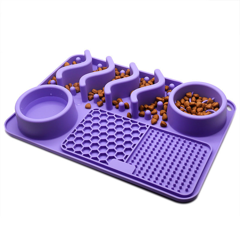 Dog Silicone Licking Mat – Multifunctional Smelling & Feeding Pad for Pets