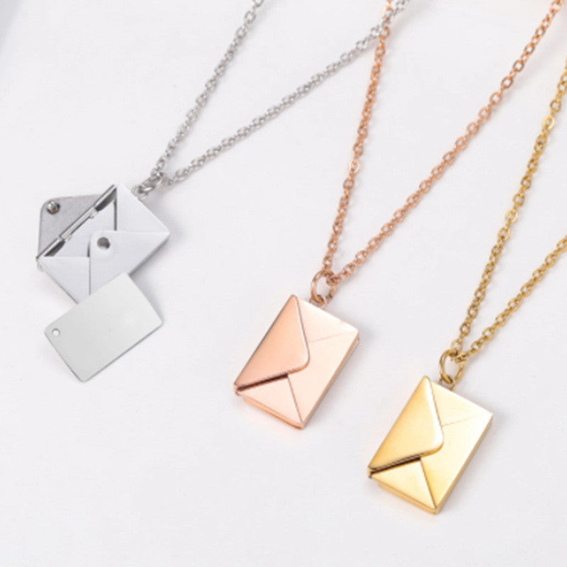 Fashion Envelope Necklace – Romantic Gift for Her